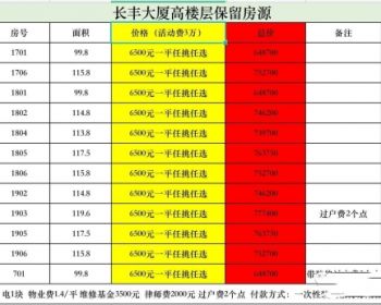 东莞长安宵边小产权房长安长丰大厦保留好户型17-18-19高楼层隆重发售